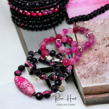 Load image into Gallery viewer, Pink Agate Stretch Bracelets
