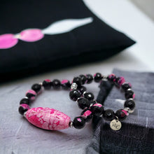 Load image into Gallery viewer, Pink Agate Stretch Bracelets
